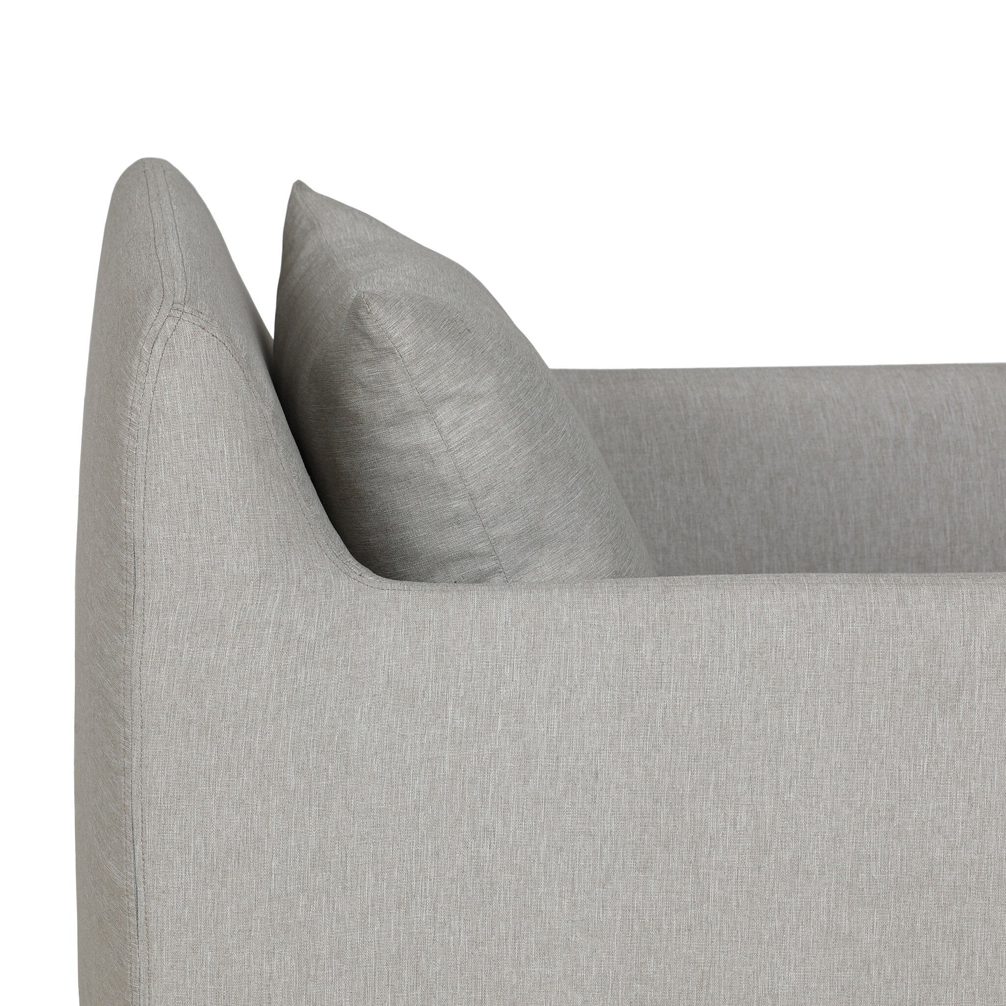 Dade Outdoor Slipcover Swivel Chair - Venao Grey