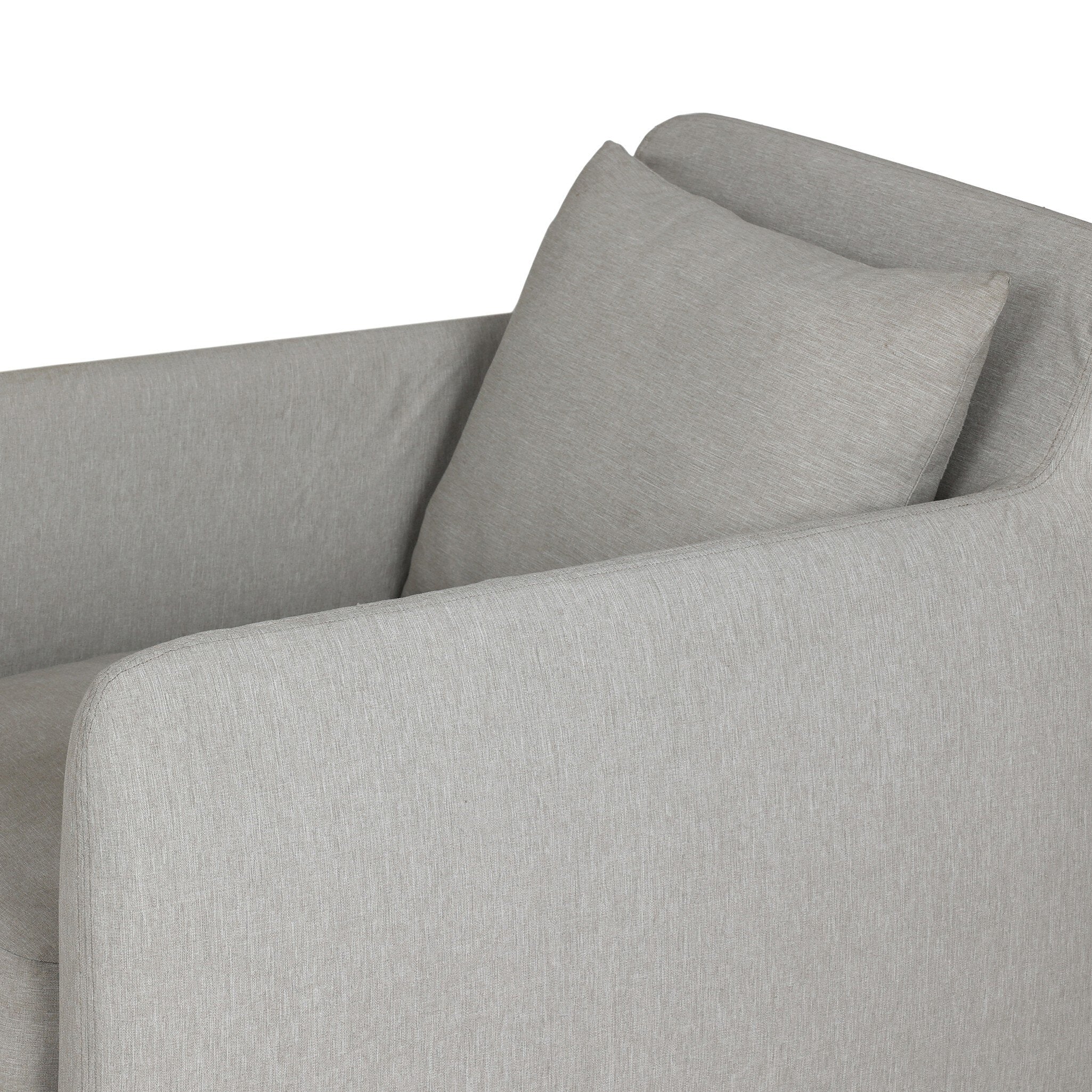 Dade Outdoor Slipcover Swivel Chair - Venao Grey