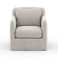 Dade Outdoor Slipcover Swivel Chair - Venao Grey