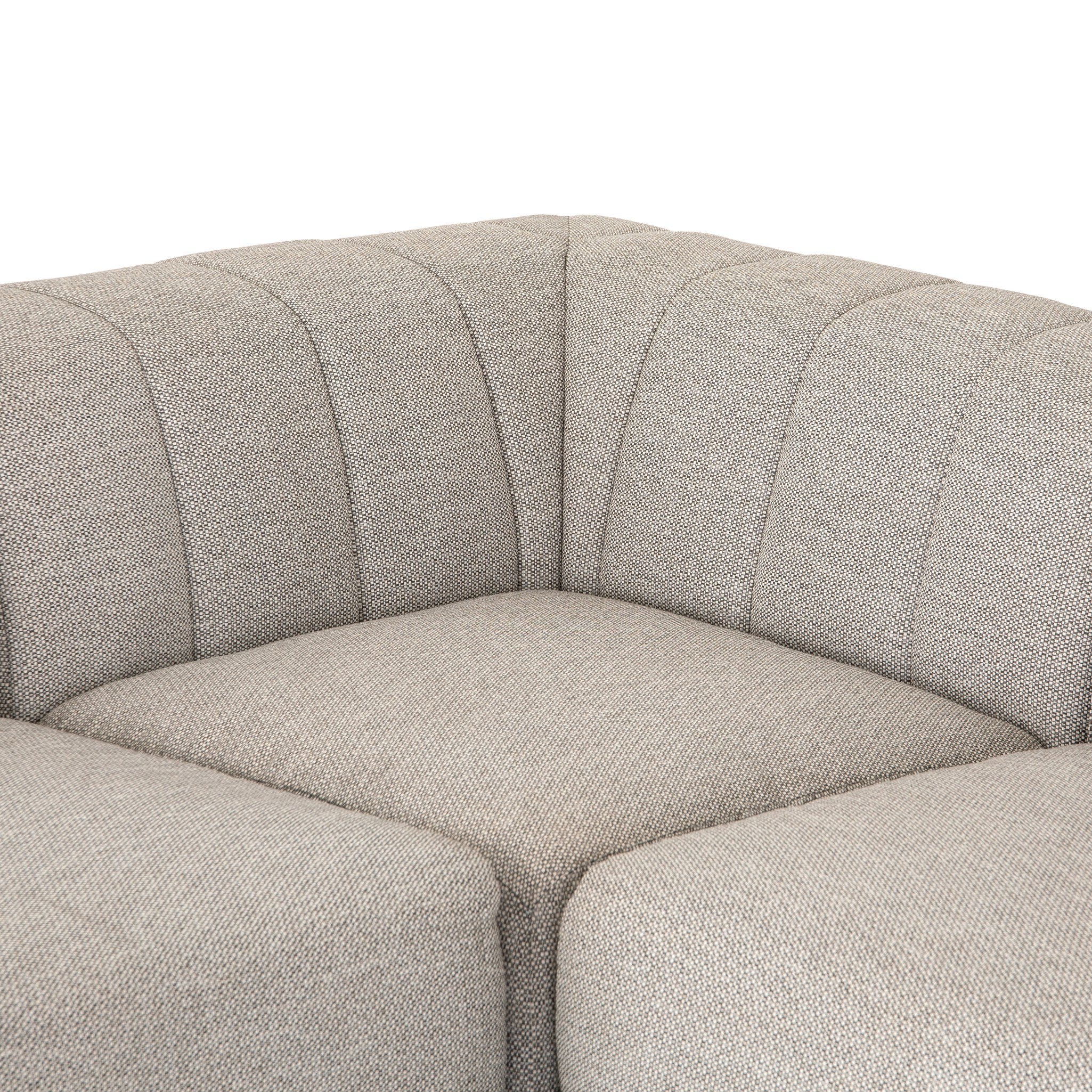 Gwen Outdoor 4-Piece Sectional - Faye Ash