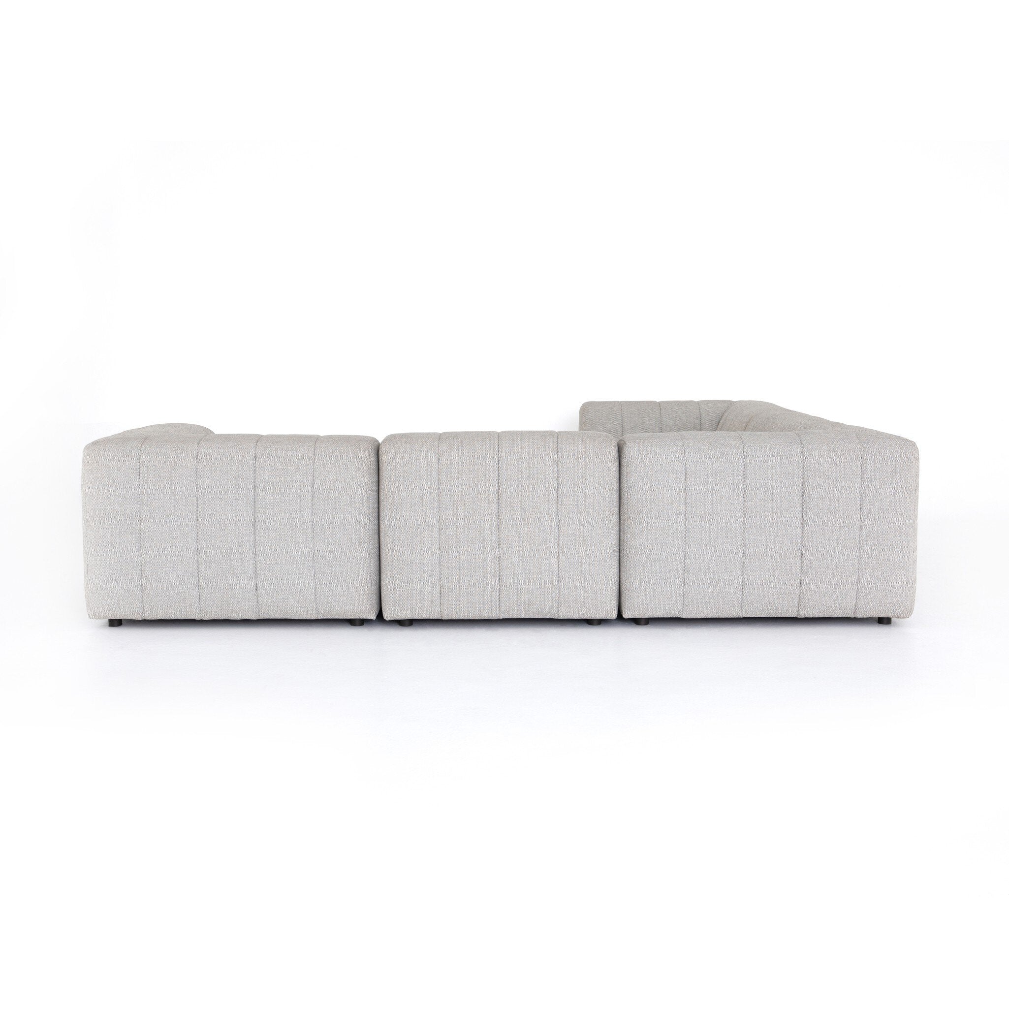 Gwen Outdoor 5-Piece Sectional - Faye Ash