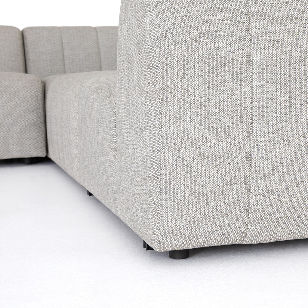 Gwen Outdoor 5-Piece Sectional - Faye Ash