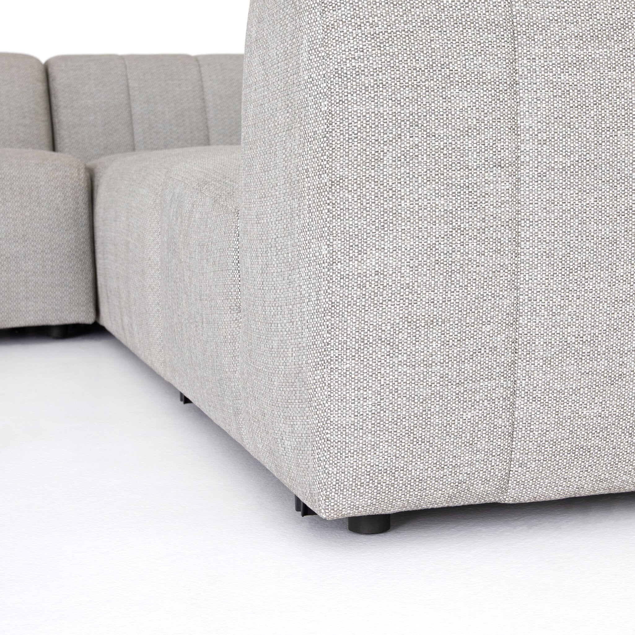 Gwen Outdoor 5-Piece Sectional - Faye Ash