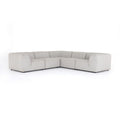 Gwen Outdoor 5-Piece Sectional - Faye Ash