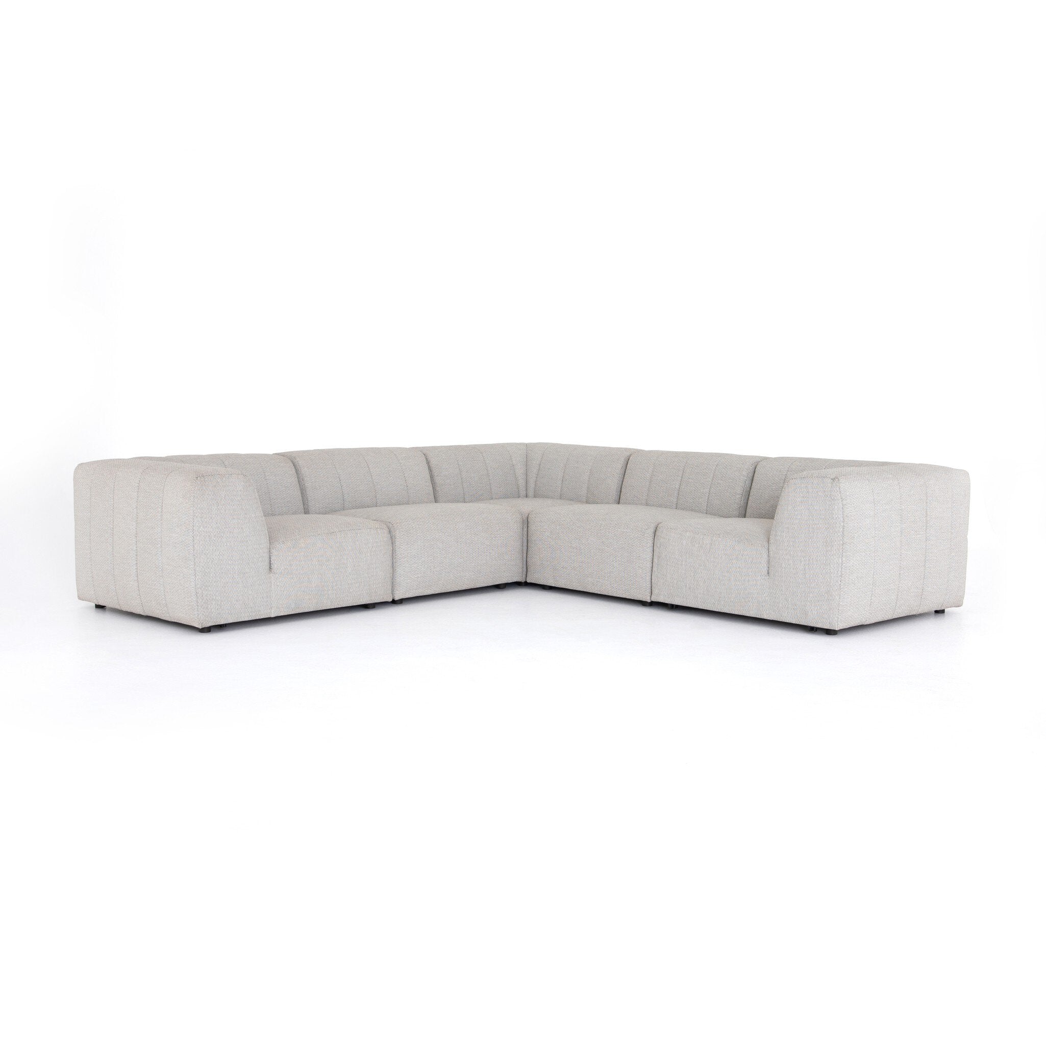 Gwen Outdoor 5-Piece Sectional - Faye Ash