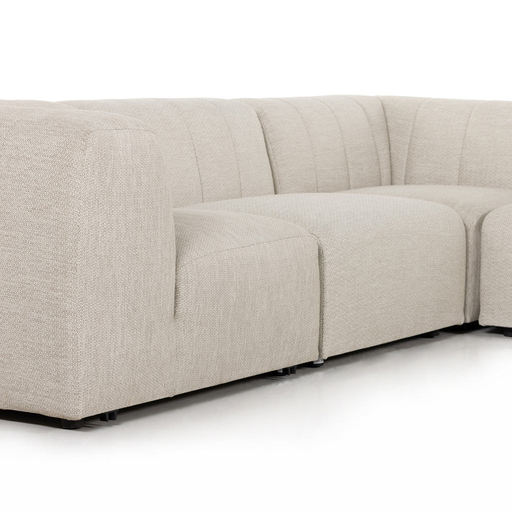 Gwen Outdoor 5-Piece Sectional - Faye Sand