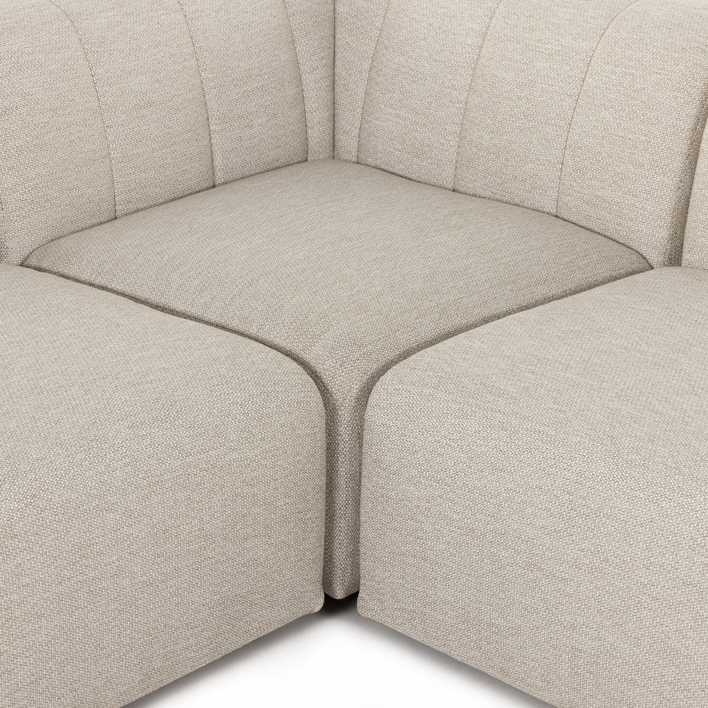 Gwen Outdoor 5-Piece Sectional - Faye Sand