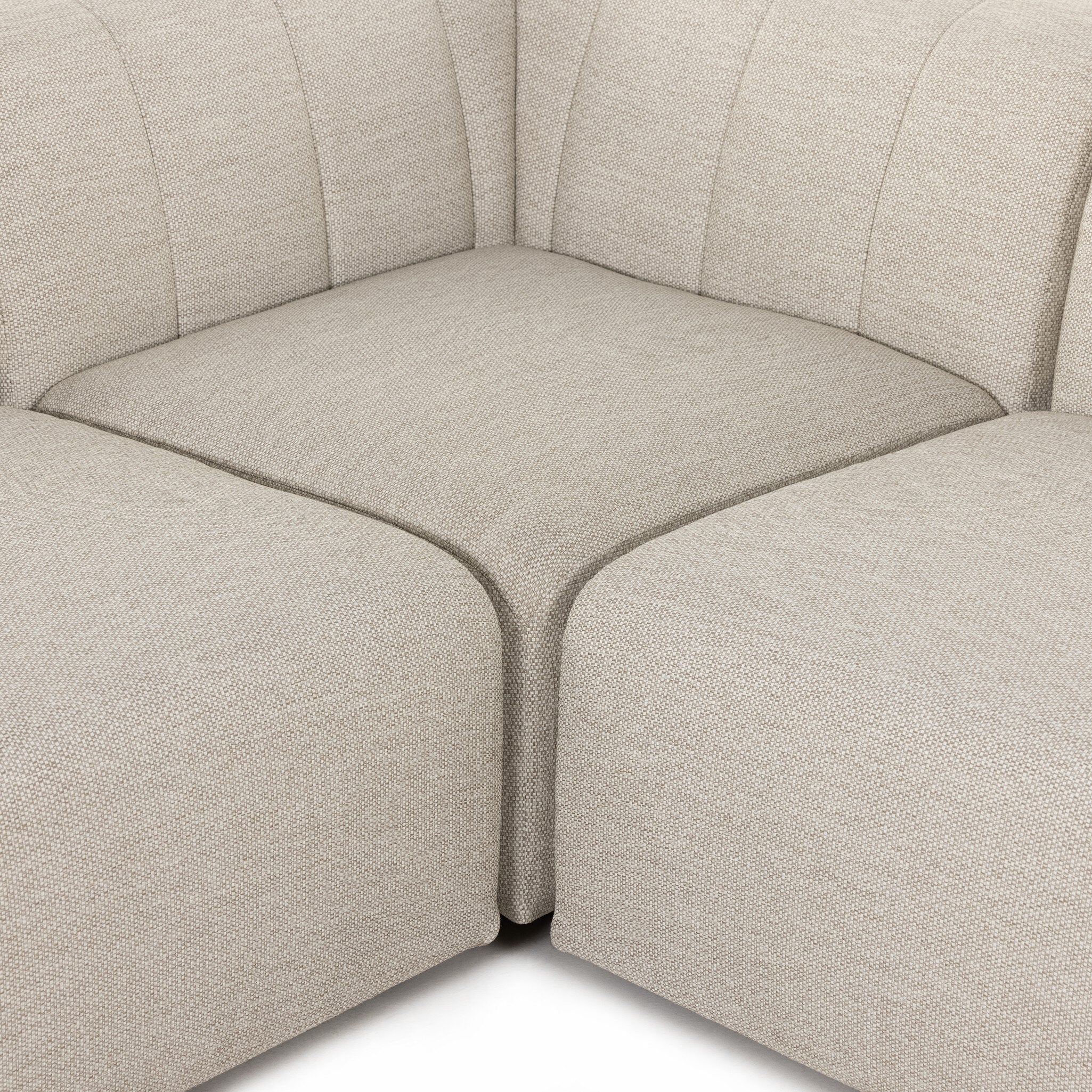 Gwen Outdoor 5-Piece Sectional - Faye Sand