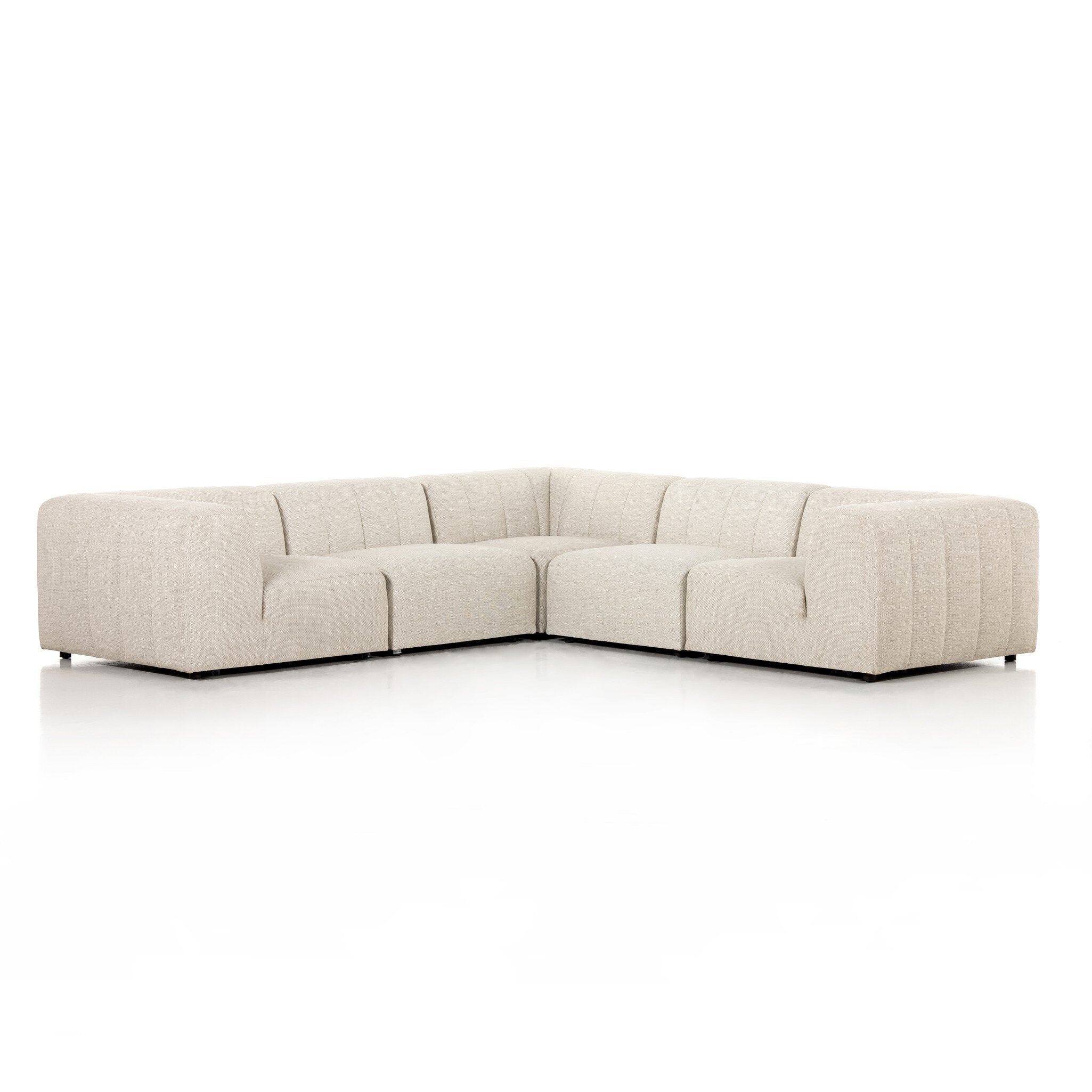 Gwen Outdoor 5-Piece Sectional - Faye Sand