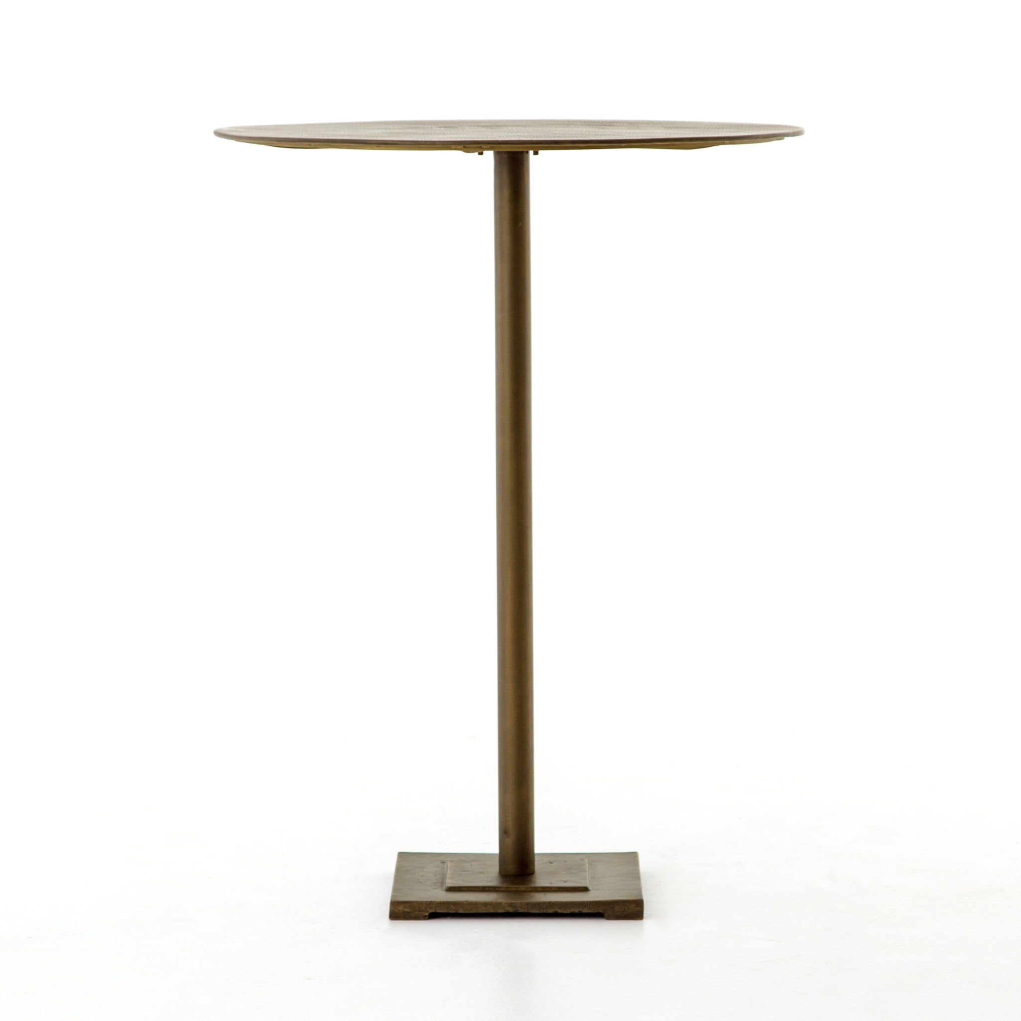 Fannin Bar + Counter Table - Acid Etched Aged Brass