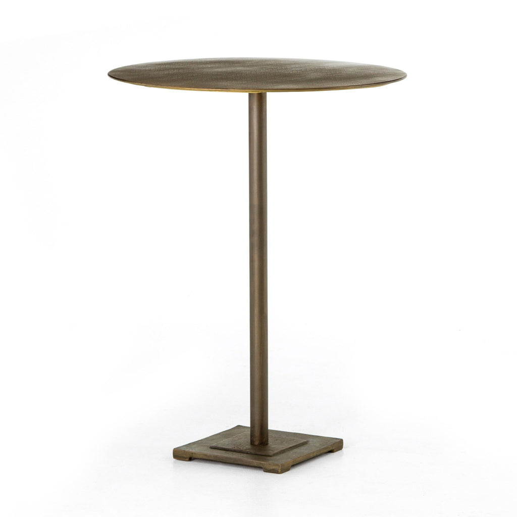 Fannin Bar + Counter Table - Acid Etched Aged Brass