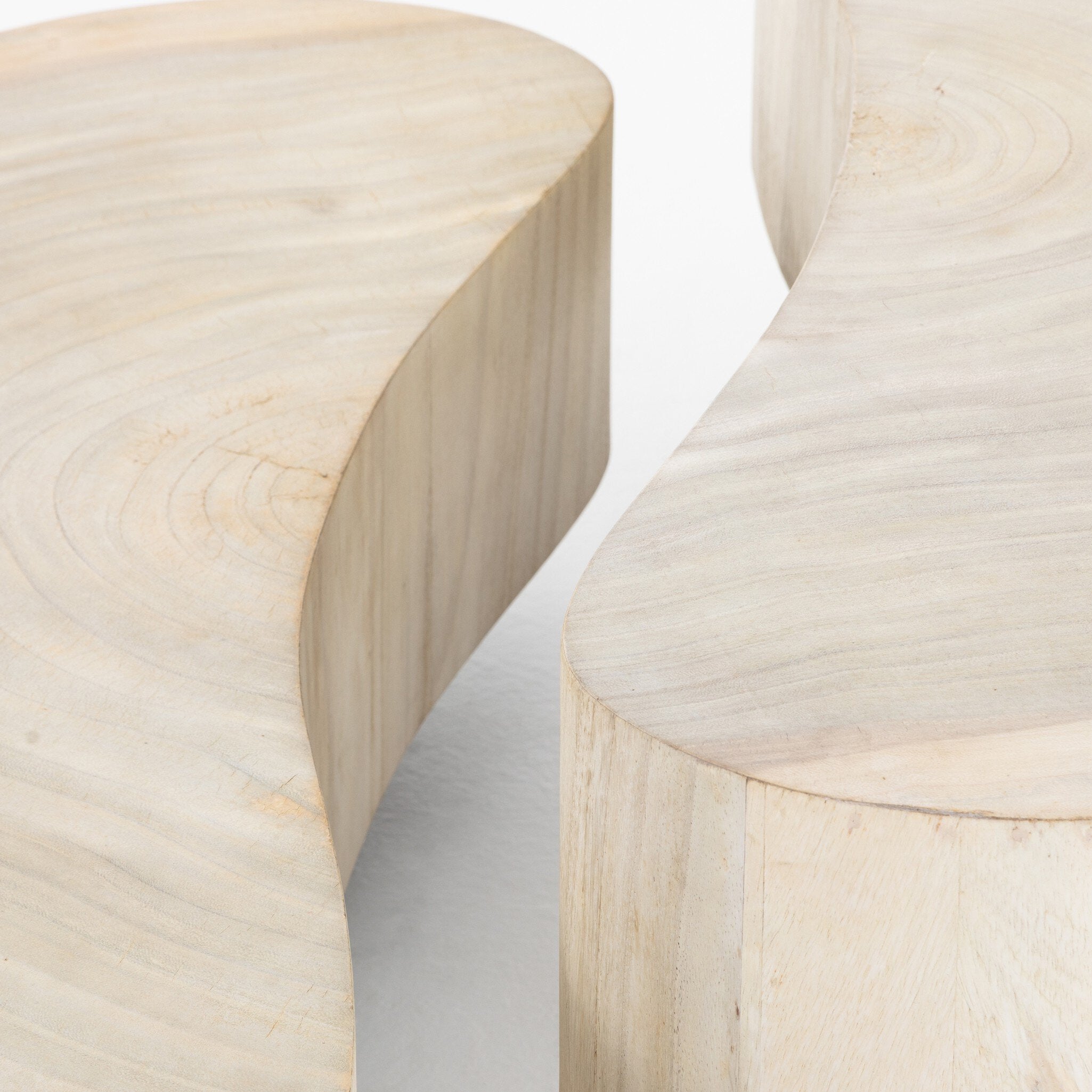 Avett Coffee Table Set - Bleached Guanacaste Oyster