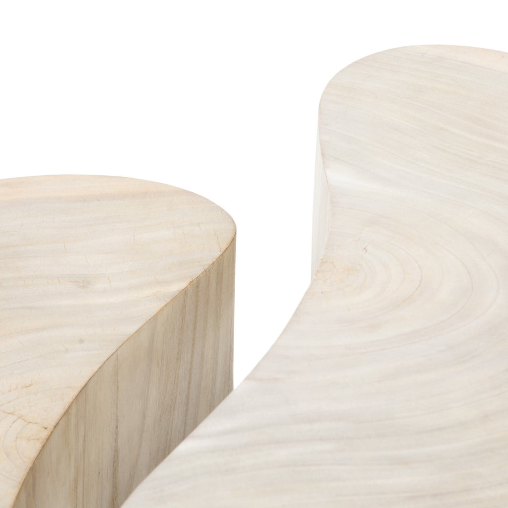 Avett Coffee Table Set - Bleached Guanacaste Oyster