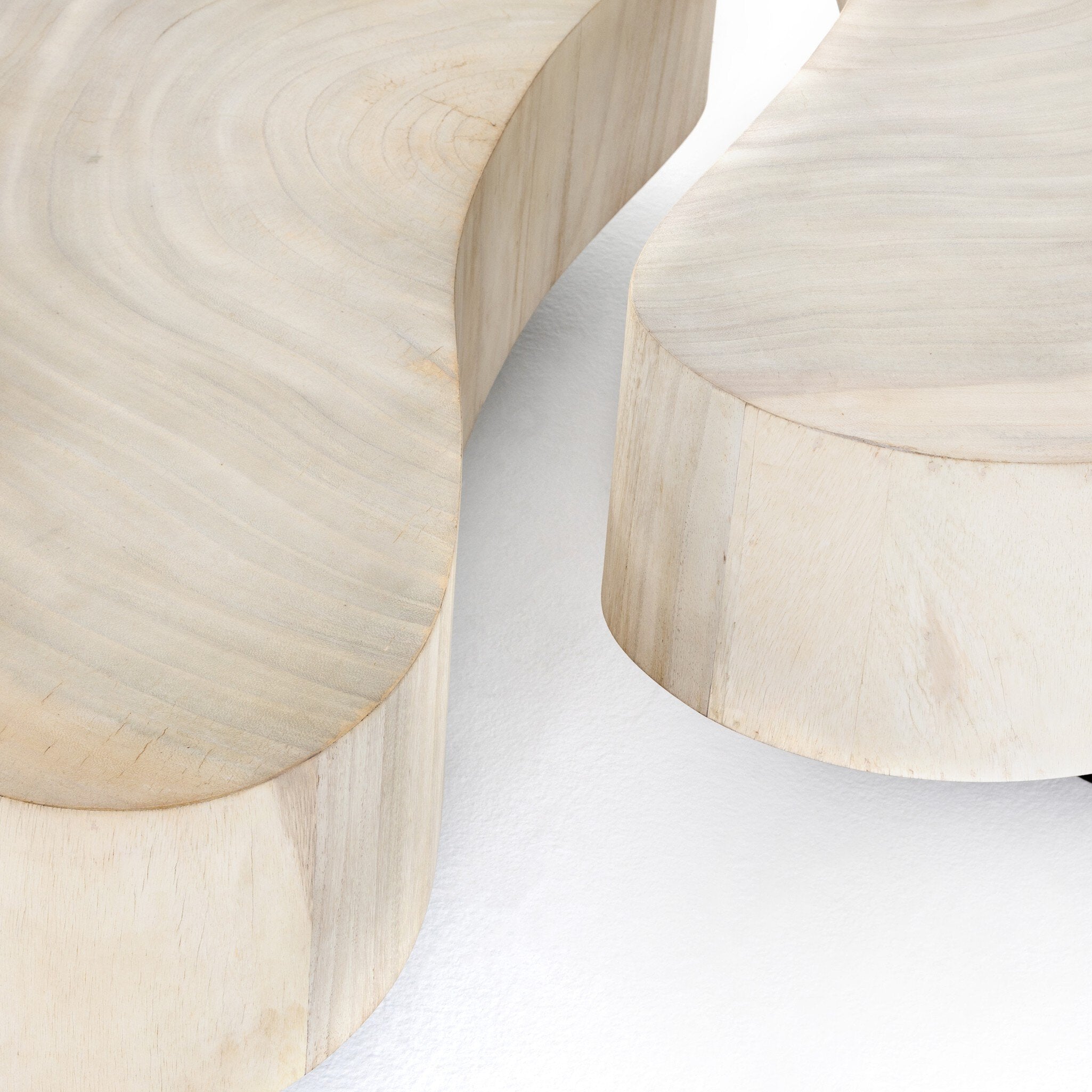 Avett Coffee Table Set - Bleached Guanacaste Oyster
