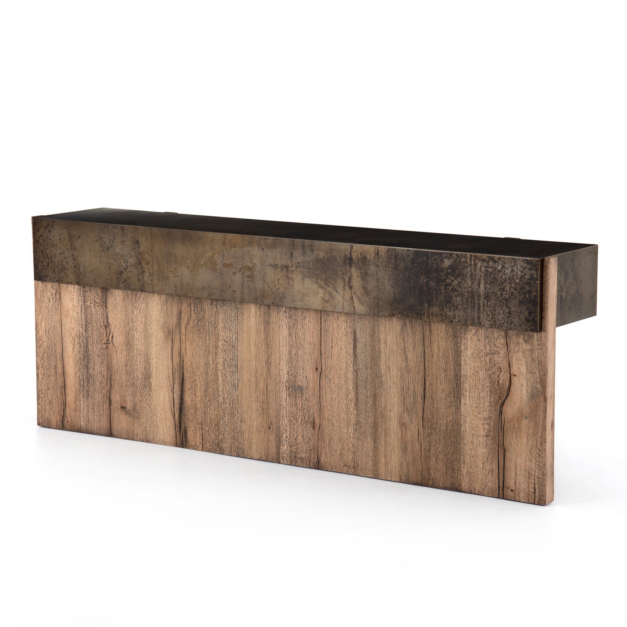 Bingham Console Table - Rustic Oak Veneer