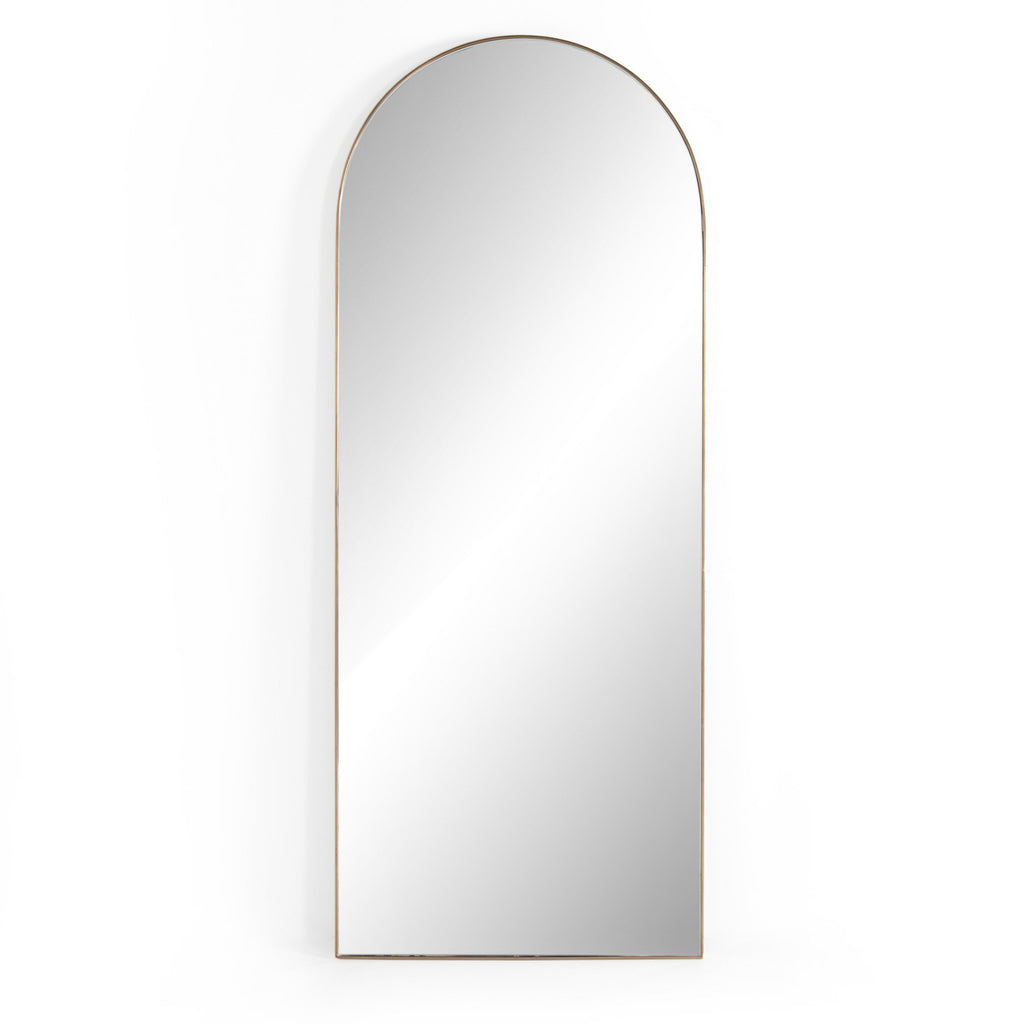 Georgina Floor Mirror - Polished Brass