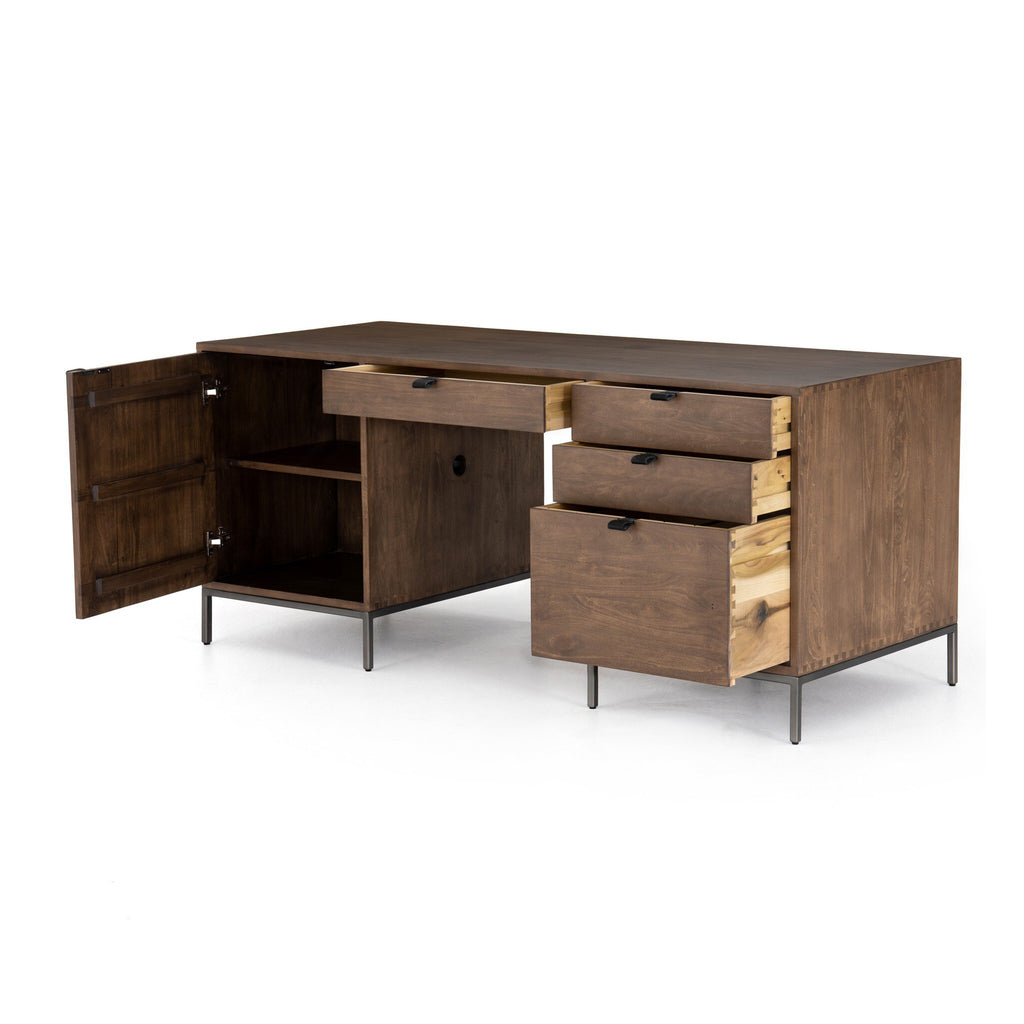 Trey Executive Desk - Auburn Poplar