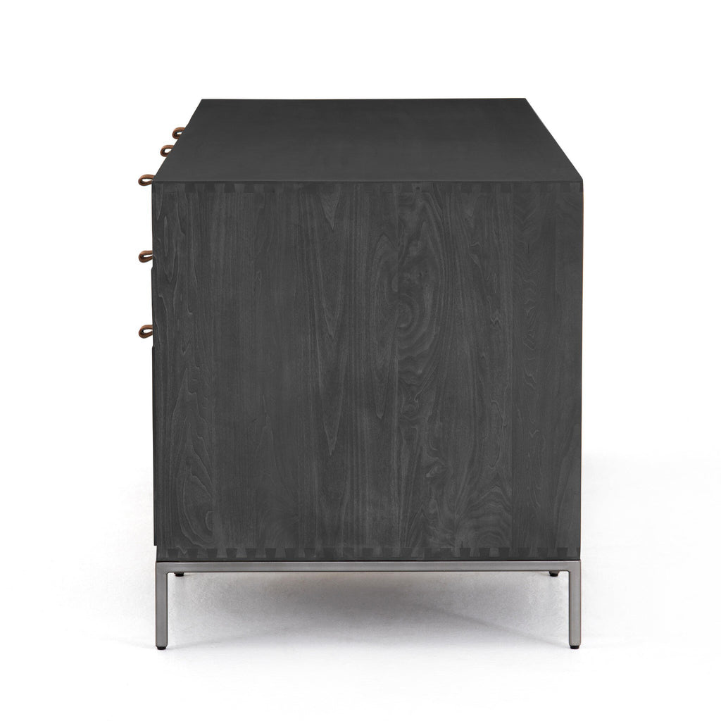 Trey Executive Desk - Black Wash Poplar