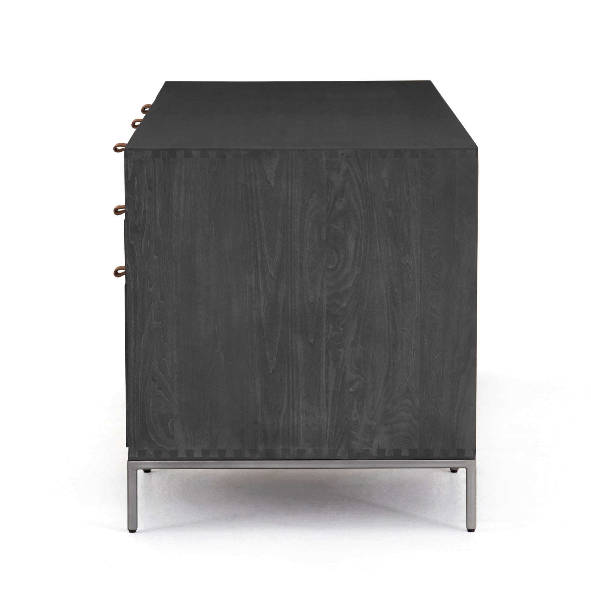 Trey Executive Desk - Black Wash Poplar