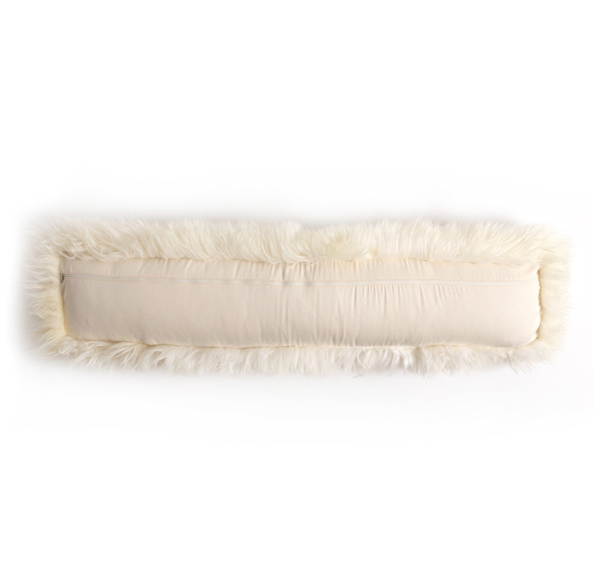 Lalo Lambskin Lumbar Pillow - White Lambskin