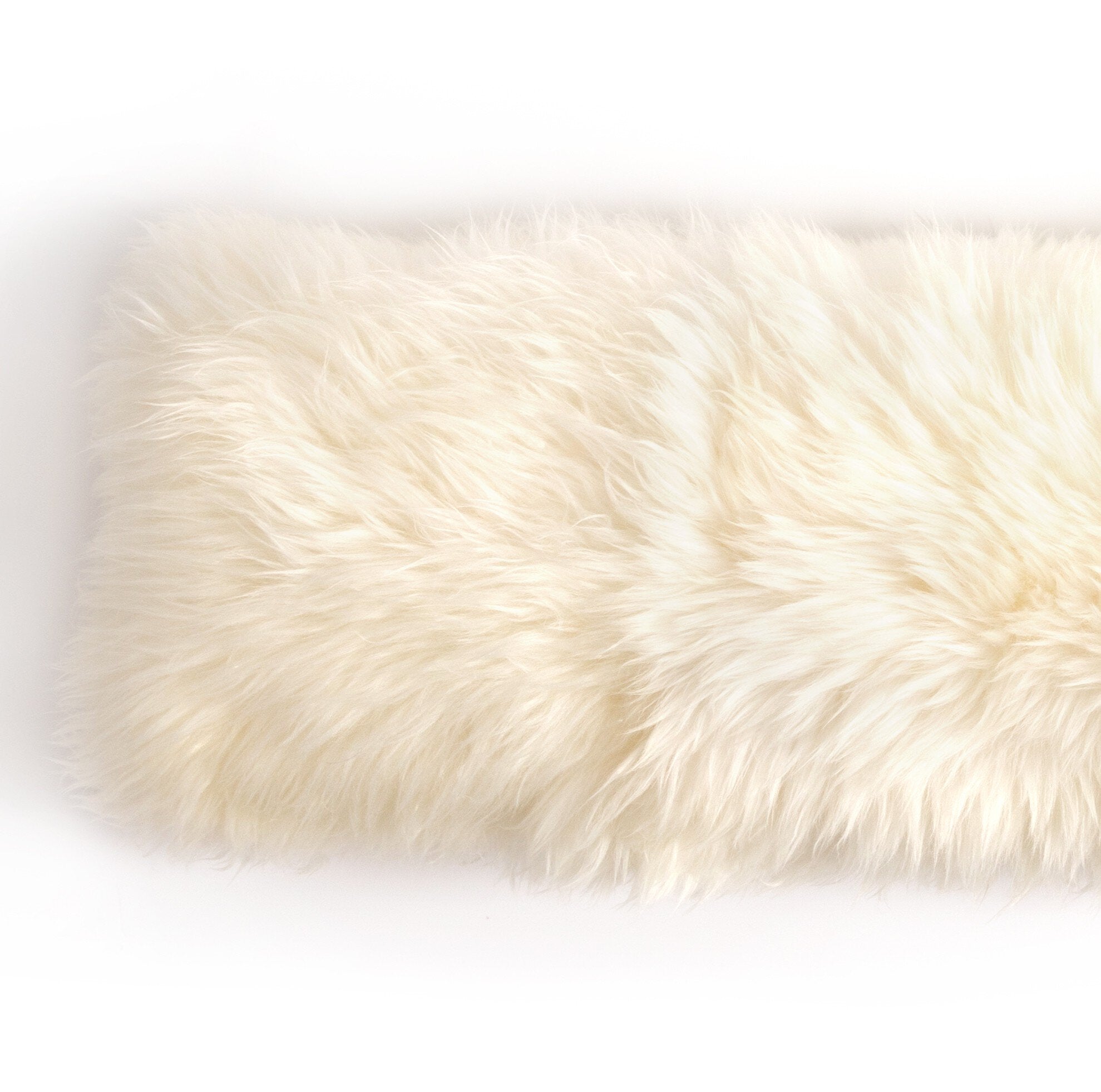 Lalo Lambskin Lumbar Pillow - White Lambskin