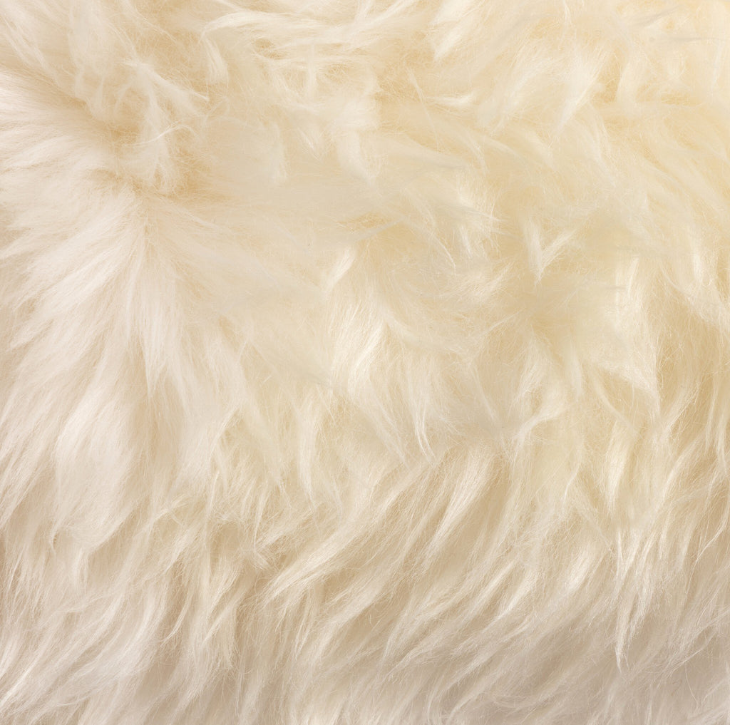 Lalo Lambskin Lumbar Pillow - White Lambskin