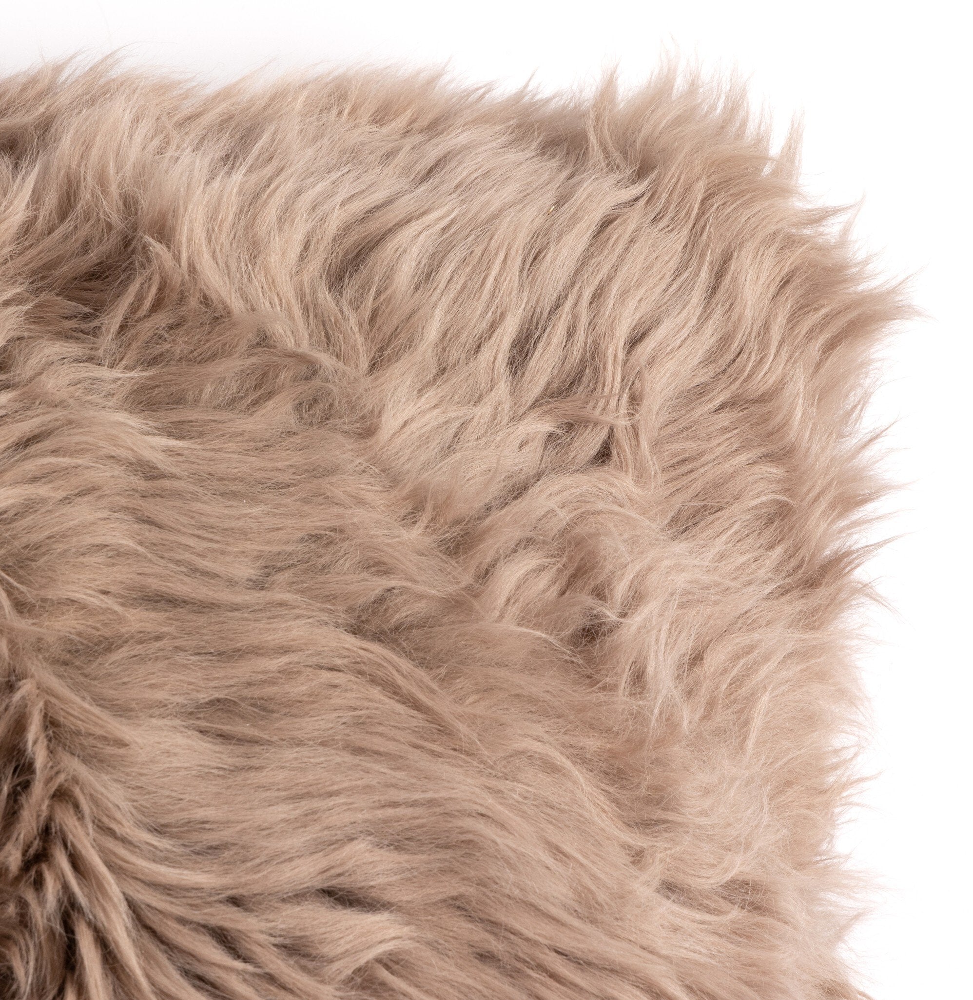 Lalo Lambskin Lumbar Pillow - Taupe Lambskin