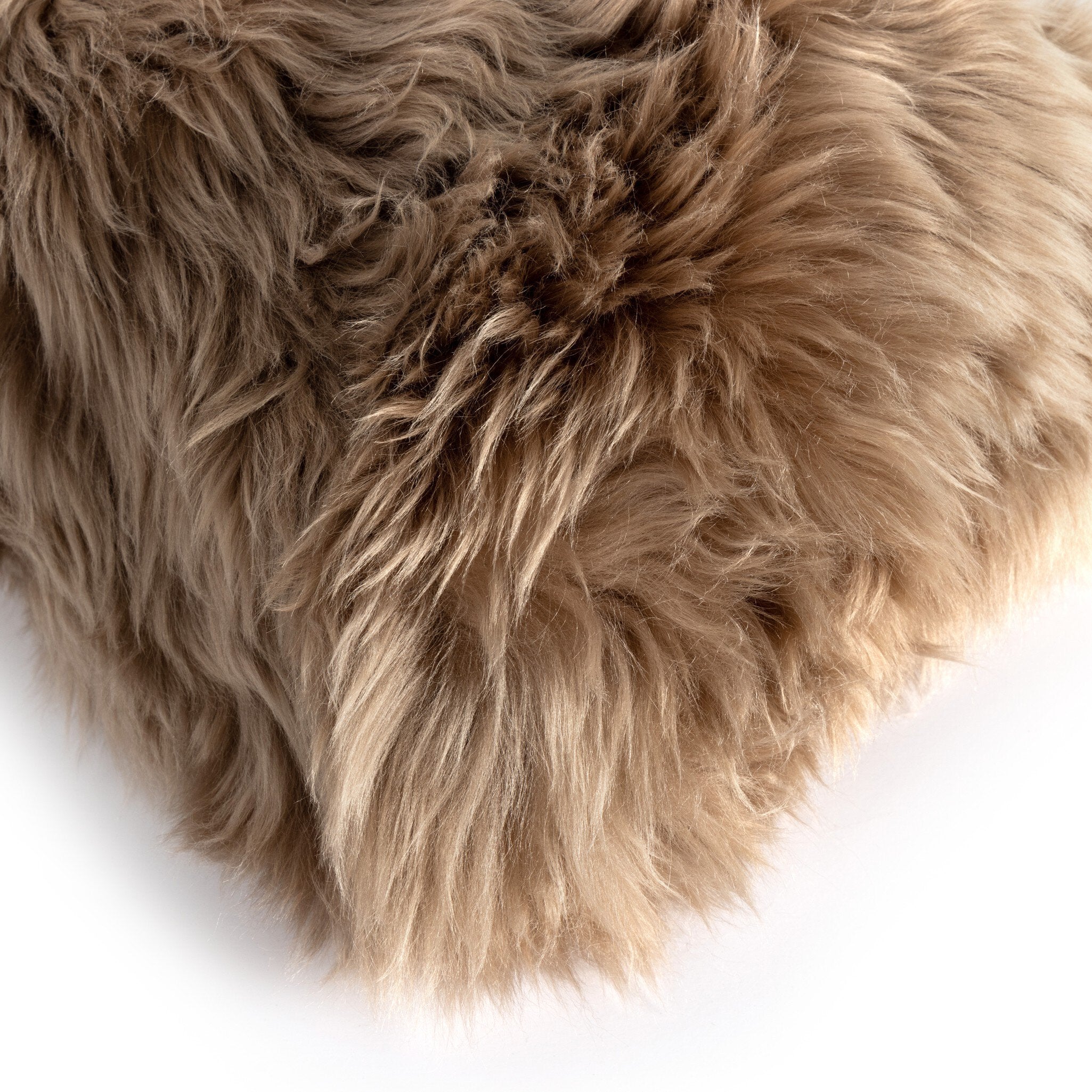 Lalo Lambskin Lumbar Pillow - Taupe Lambskin