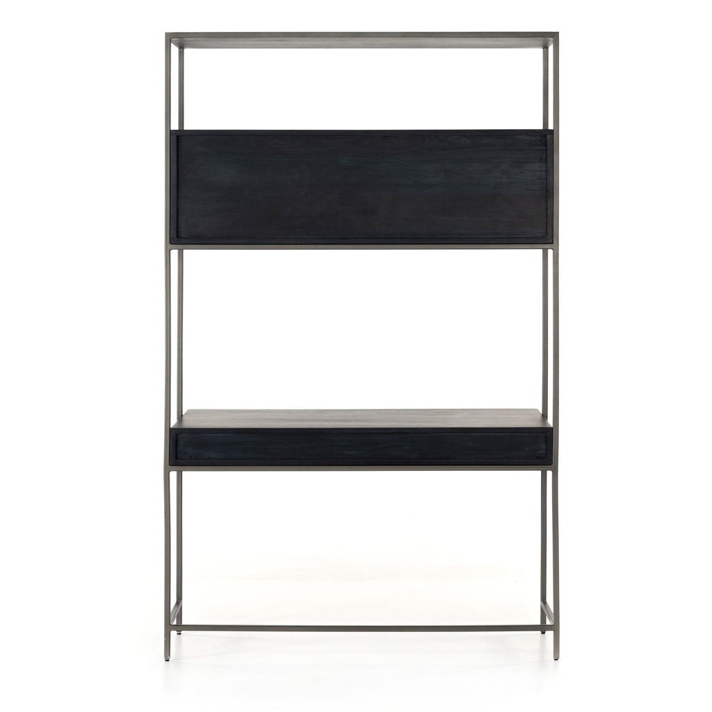Trey Modular Wall Desk - Black Wash Poplar