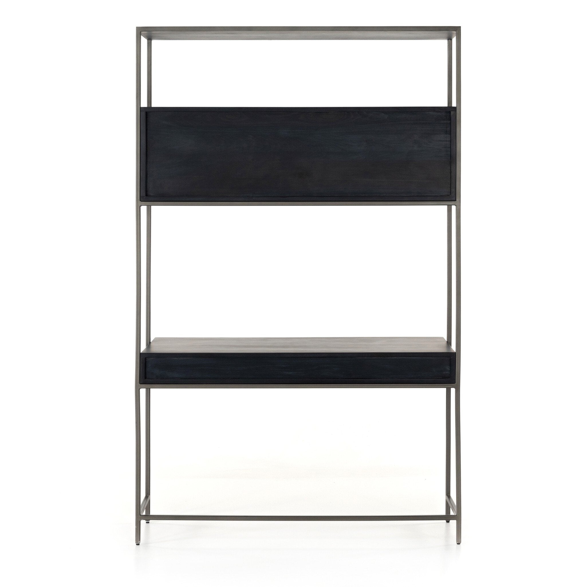 Trey Modular Wall Desk - Black Wash Poplar
