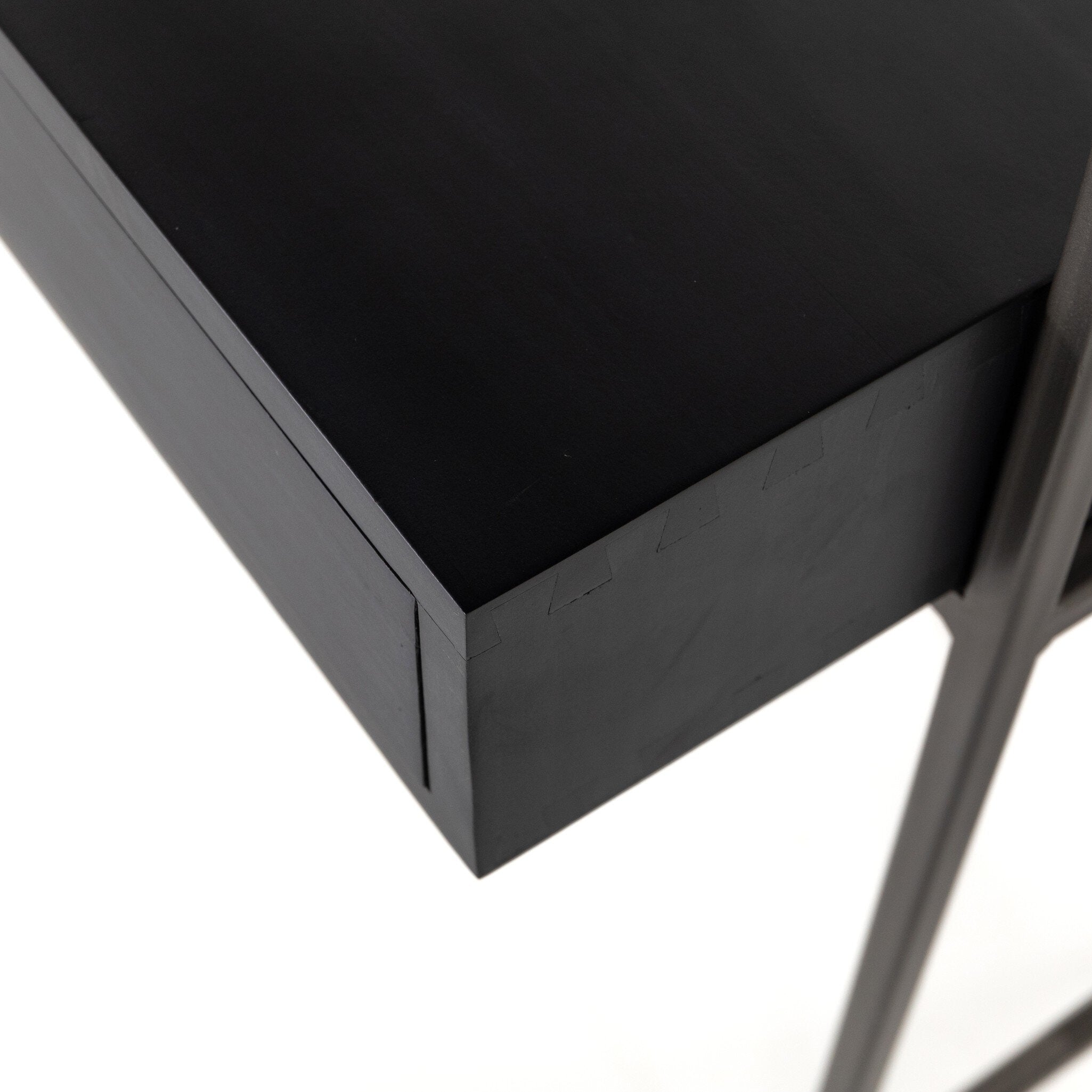 Trey Modular Wall Desk - Black Wash Poplar