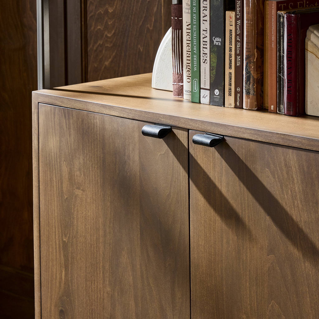 Trey Modular Wide Bookcase - Auburn Poplar