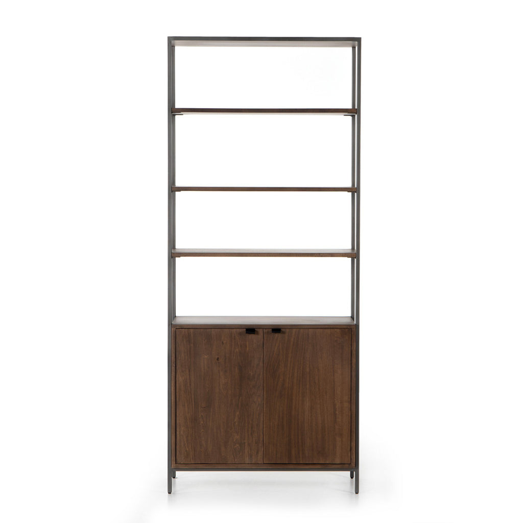 Trey Modular Wide Bookcase - Auburn Poplar