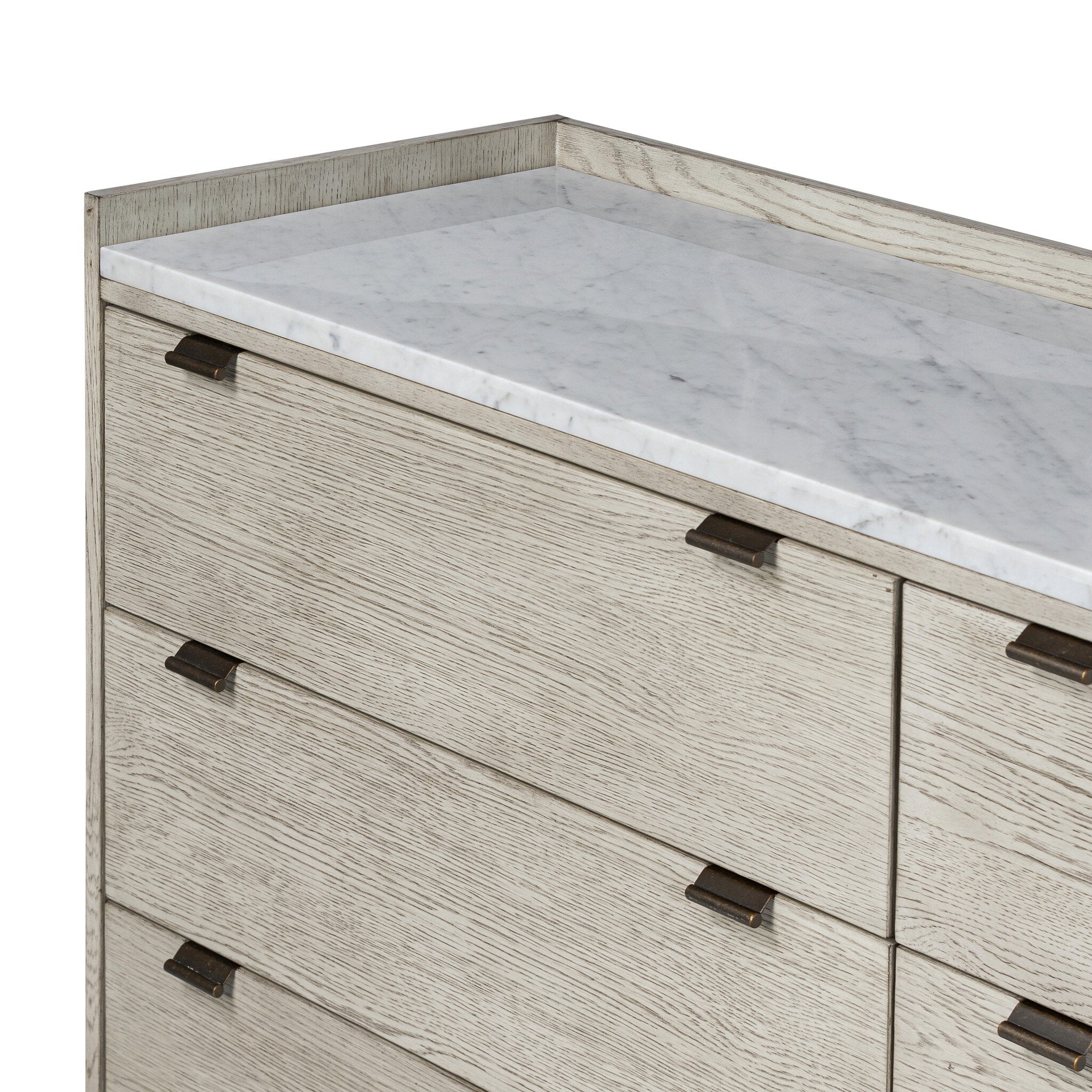 Viggo 6 Drawer Dresser - Vintage White Oak