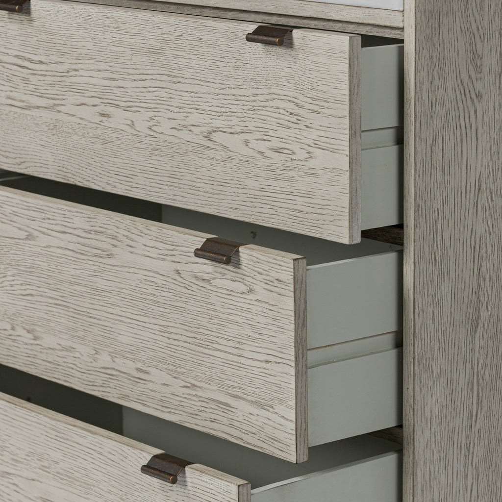 Viggo 6 Drawer Dresser - Vintage White Oak