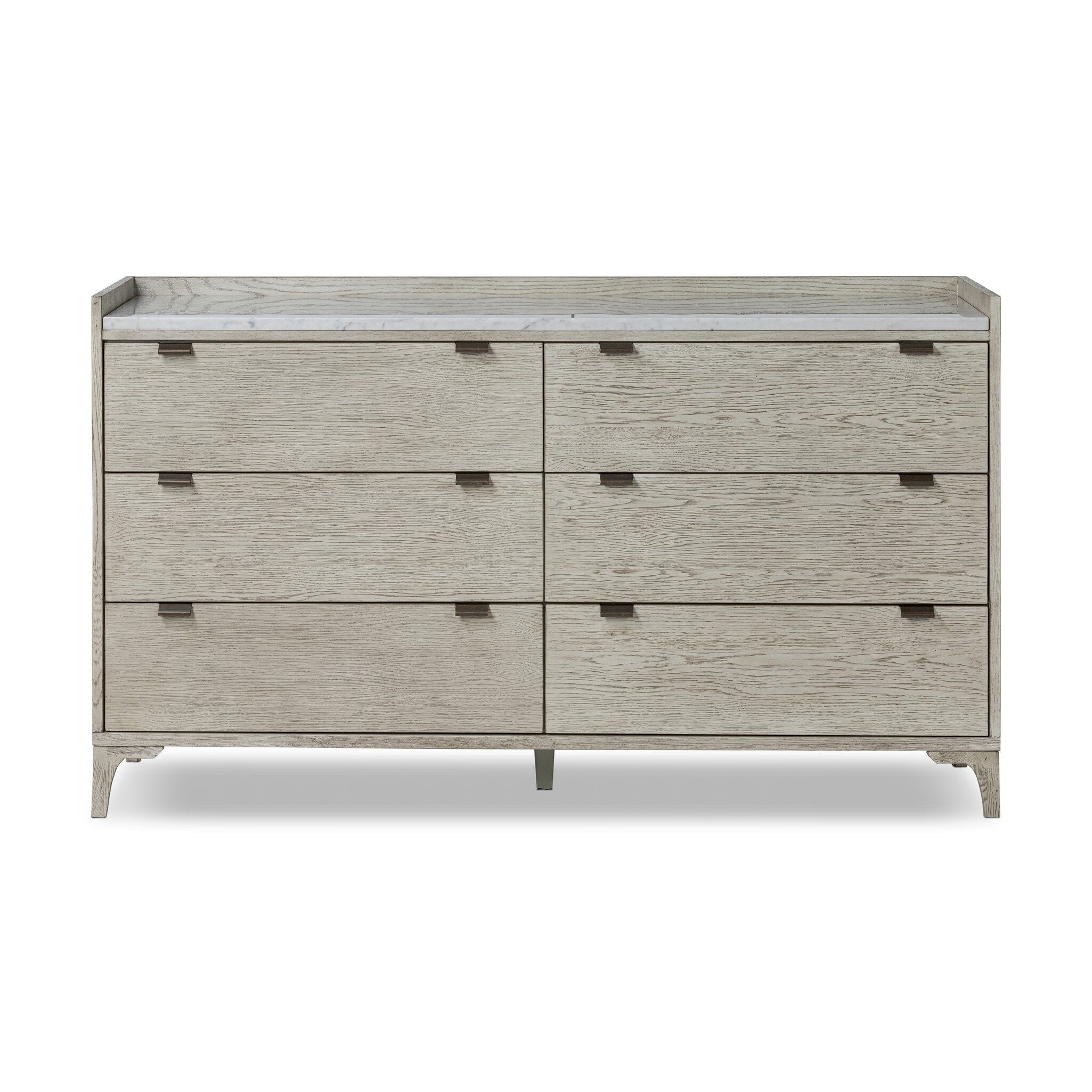 Viggo 6 Drawer Dresser - Vintage White Oak