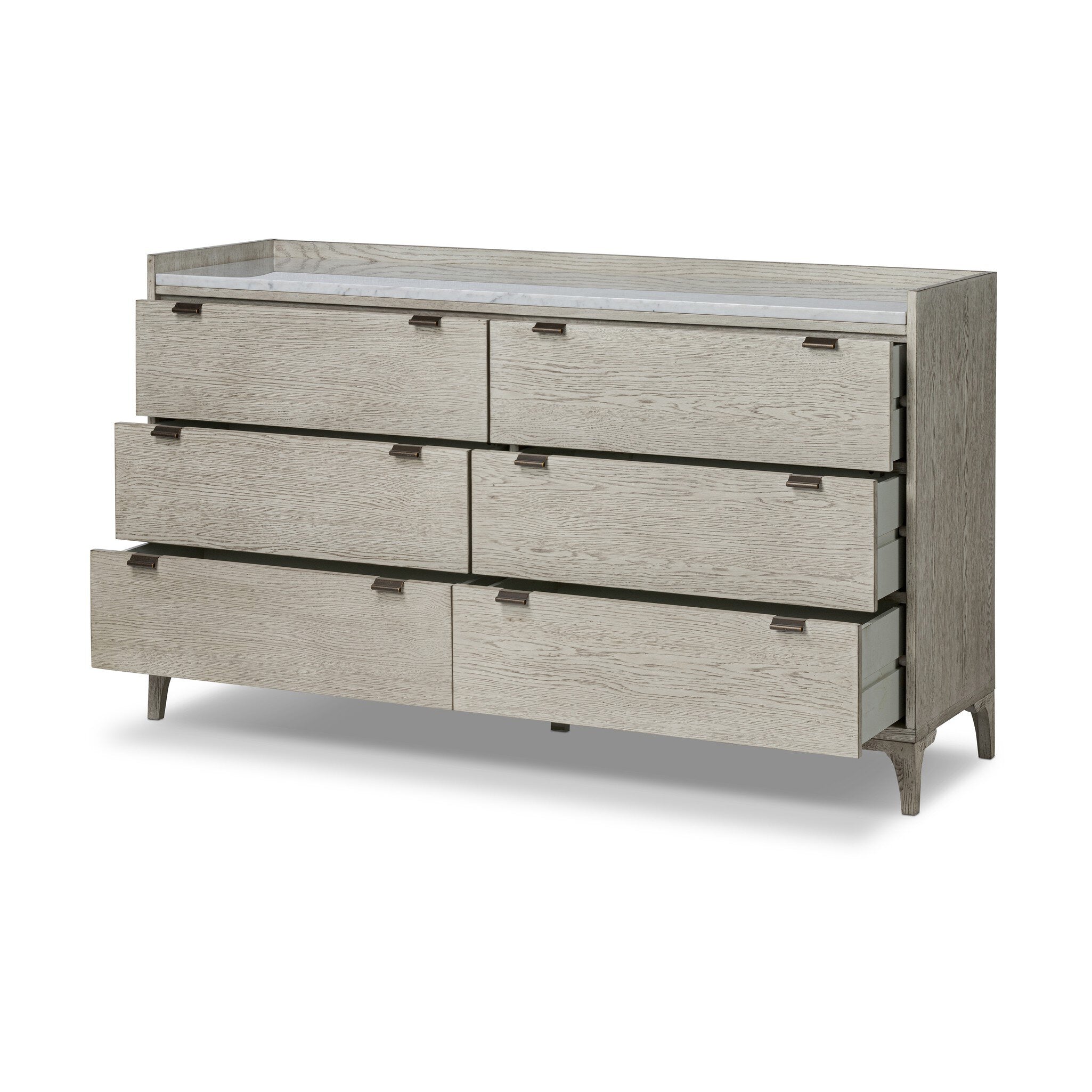 Viggo 6 Drawer Dresser - Vintage White Oak