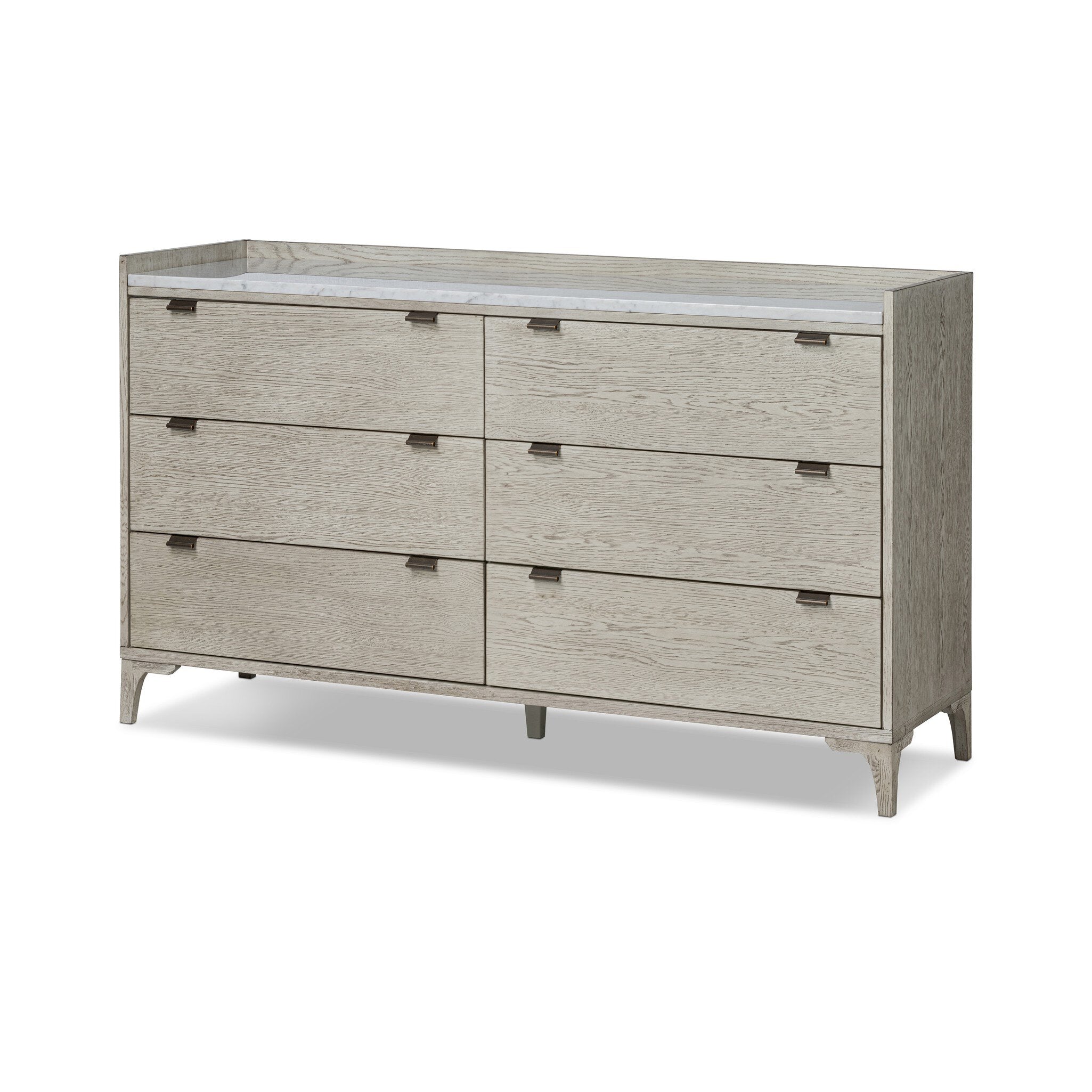 Viggo 6 Drawer Dresser - Vintage White Oak