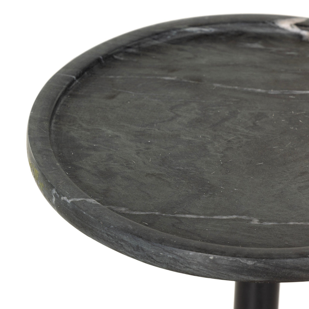 Viola Accent Table - Black Marble