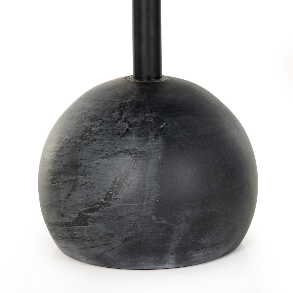 Viola Accent Table - Black Marble