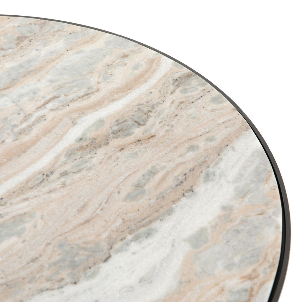 Corbett Coffee Table - Creamy Taupe Marble | Small