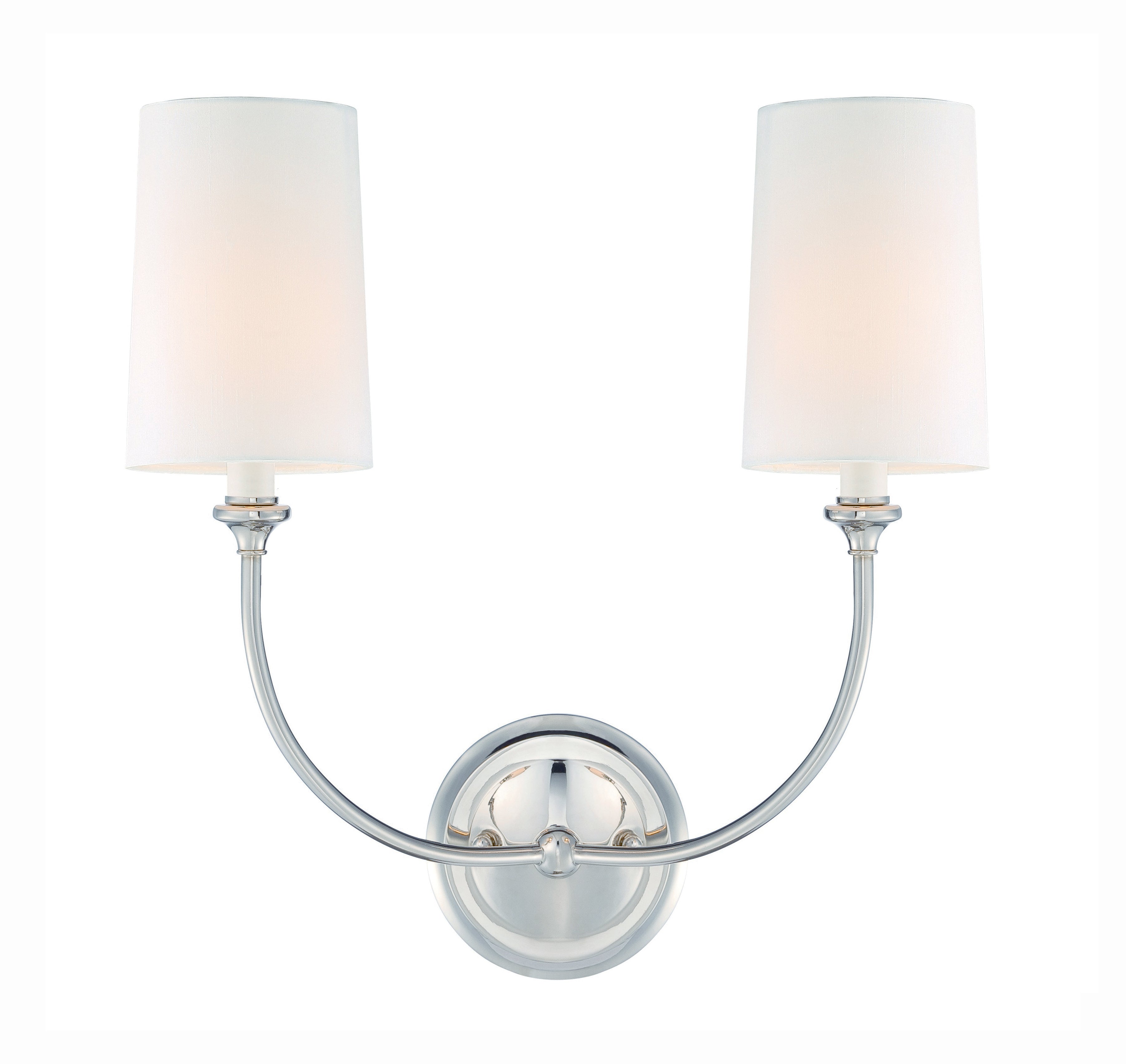Libby Langdon Sylvan 15.5'' Polished Nickel Sconce