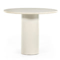 Belle Round Dining Table - Cream Marble