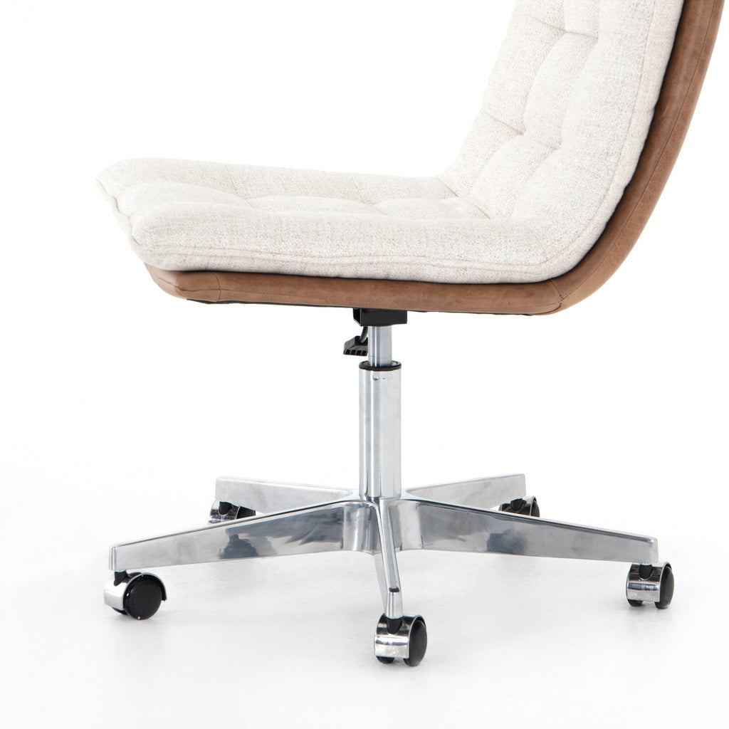 Quinn Desk Chair - Chaps Saddle