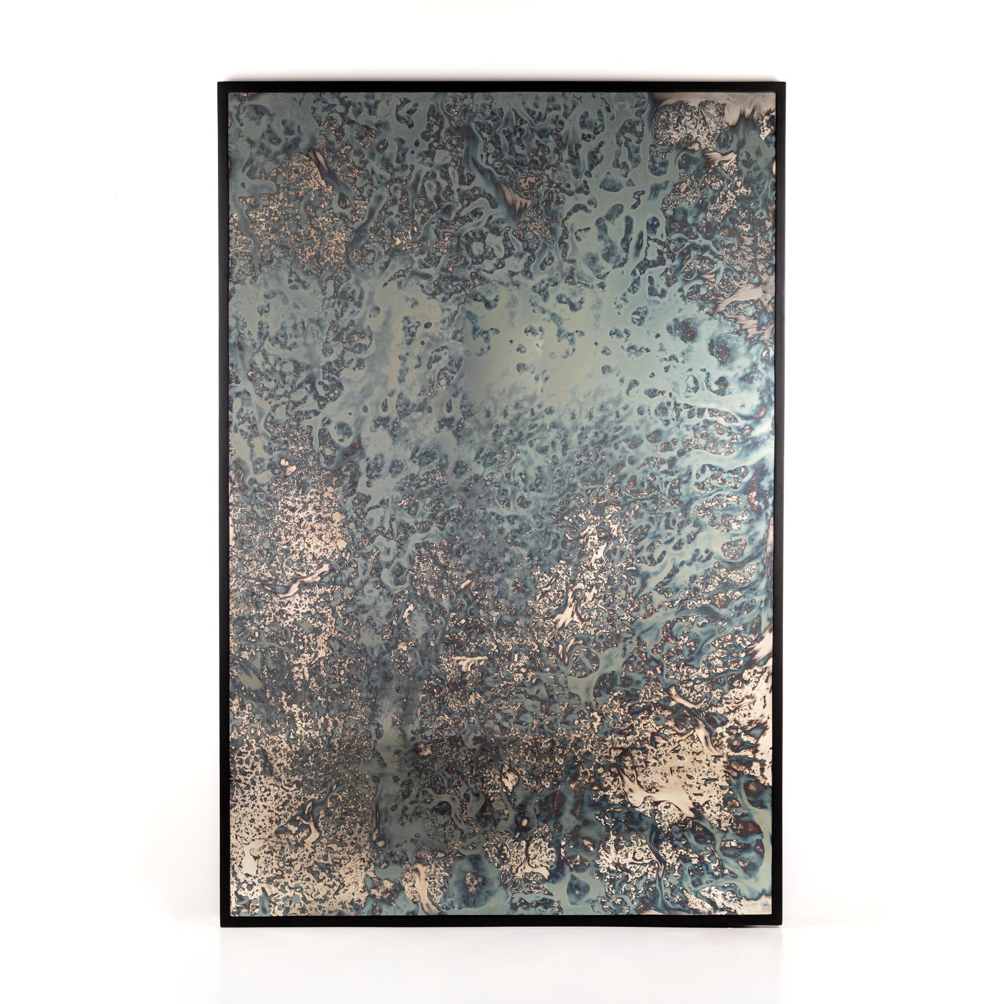 Acid Wash Floor Mirror - Iron Matte Black