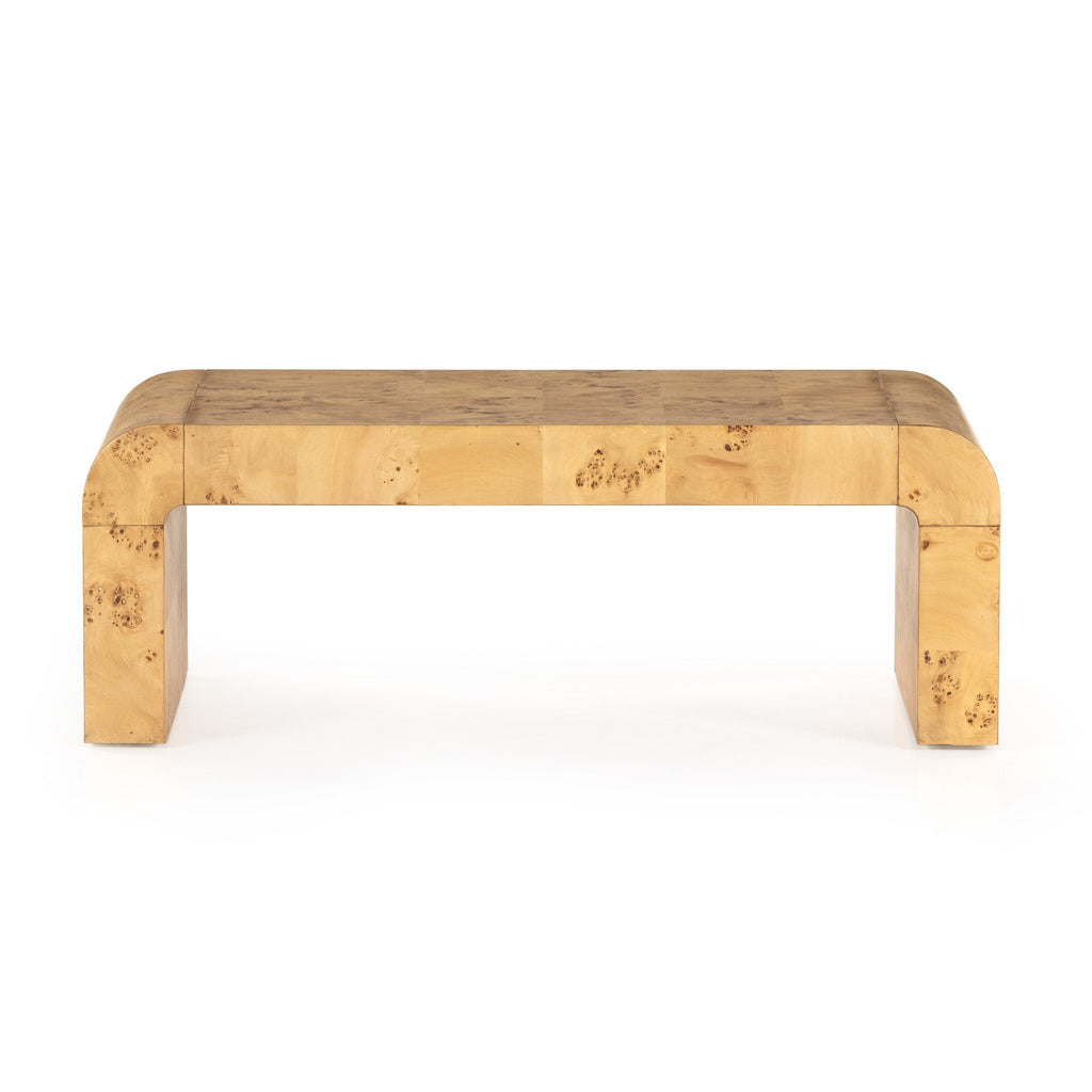 Jenson Coffee Table - Natural Poplar Burl Veneer