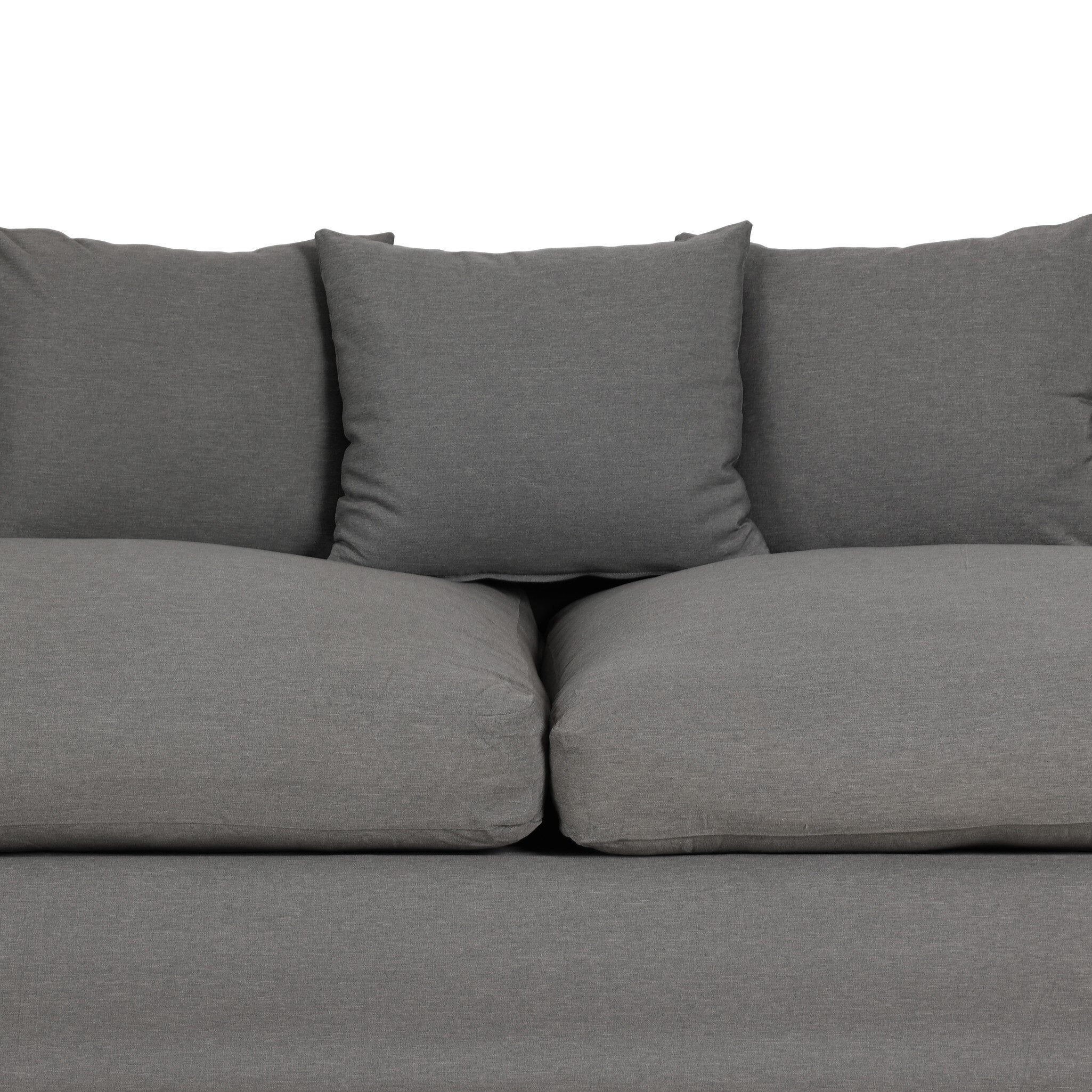 Dade Outdoor Slipcover Sofa - Venao Charcoal