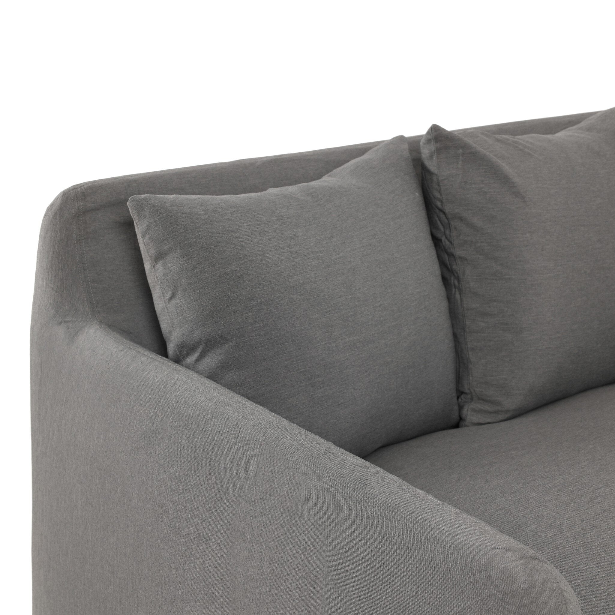 Dade Outdoor Slipcover Sofa - Venao Charcoal
