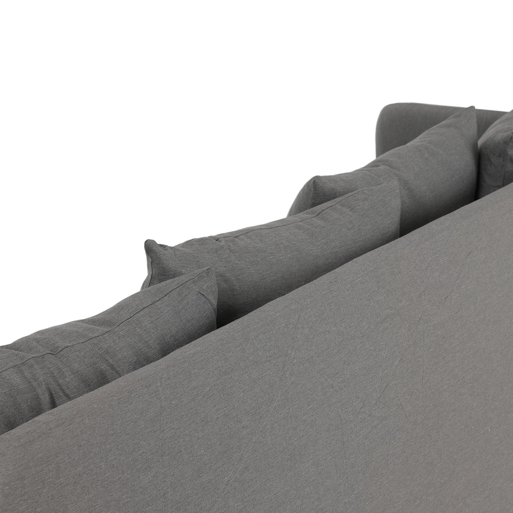 Dade Outdoor Slipcover Sofa - Venao Charcoal