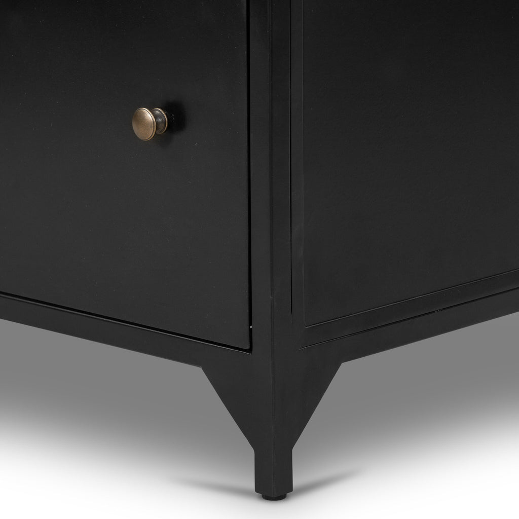 Belmont Large Storage Nightstand - Black